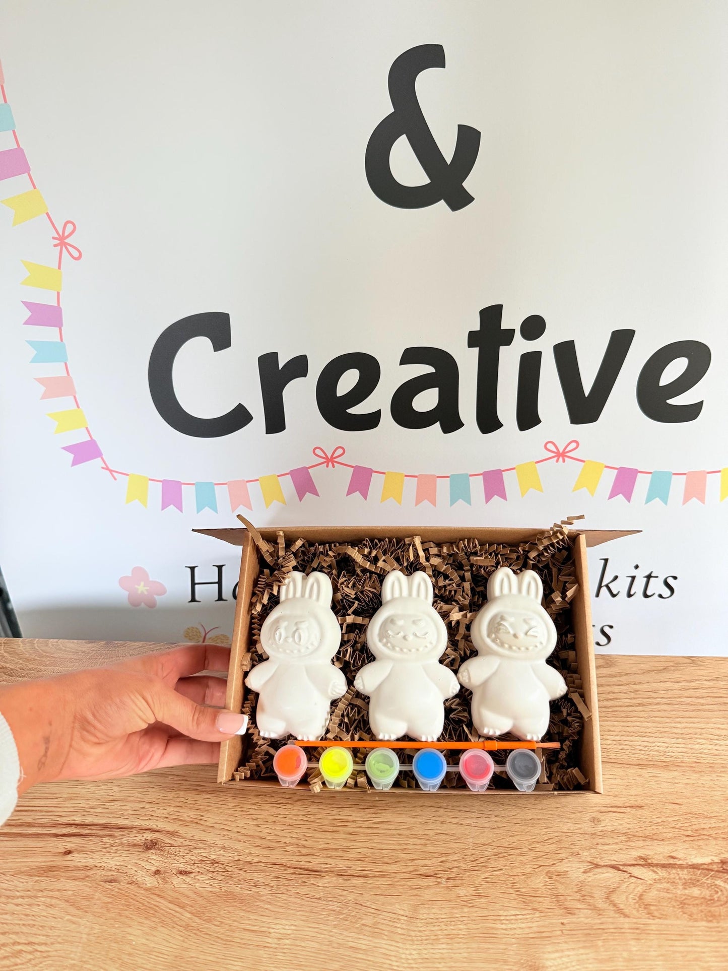 Cute Monster Paint Your Own Craft Kit | Designer Toy Inspired Painting Activity Box | Handmade Creative Gift