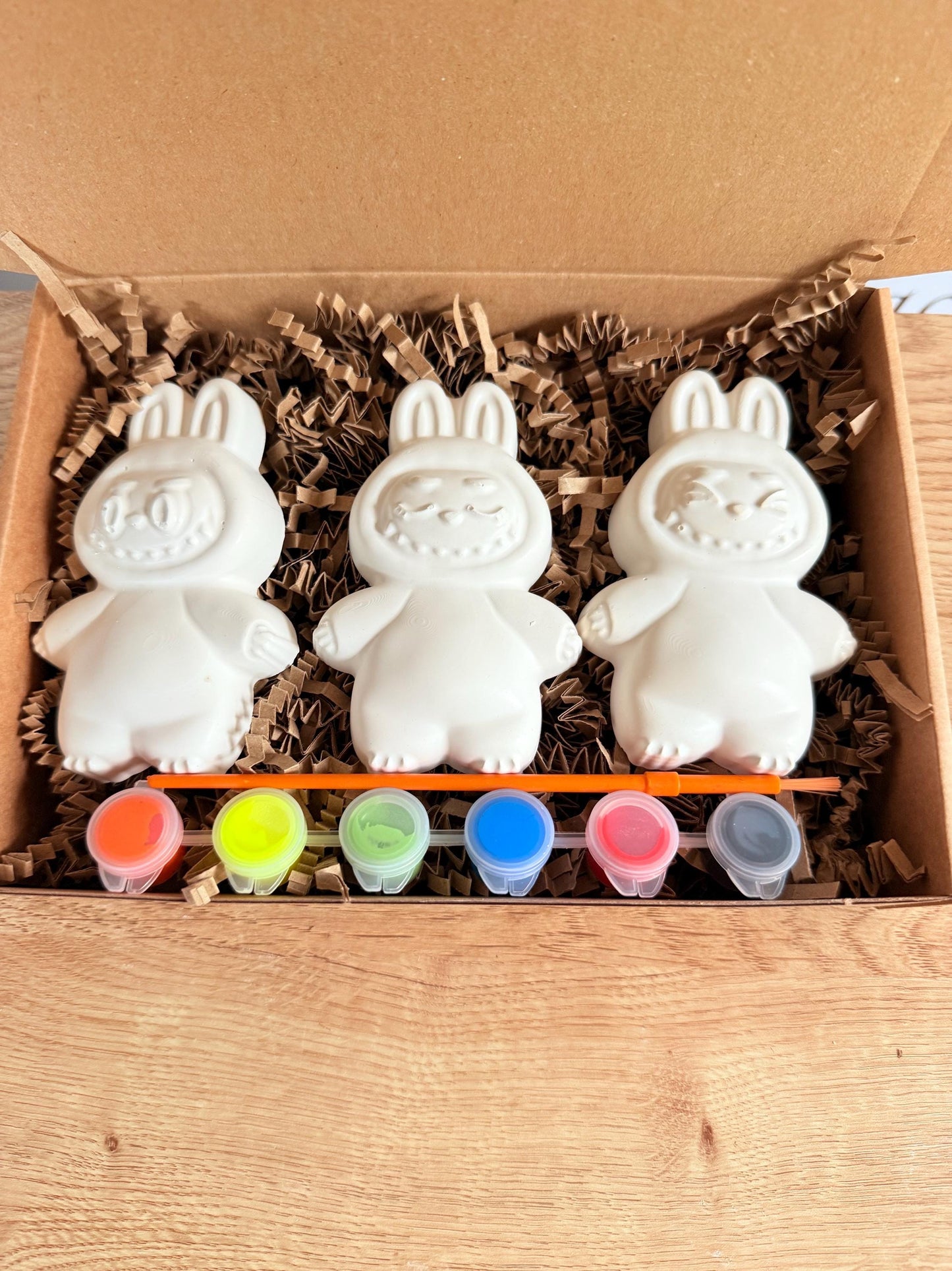 Cute Monster Paint Your Own Craft Kit | Designer Toy Inspired Painting Activity Box | Handmade Creative Gift