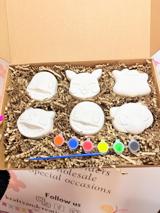 Fantasy Creature Paint Your Own Craft Kit | Adventure Character Painting Activity Box | Handmade Creative Gift